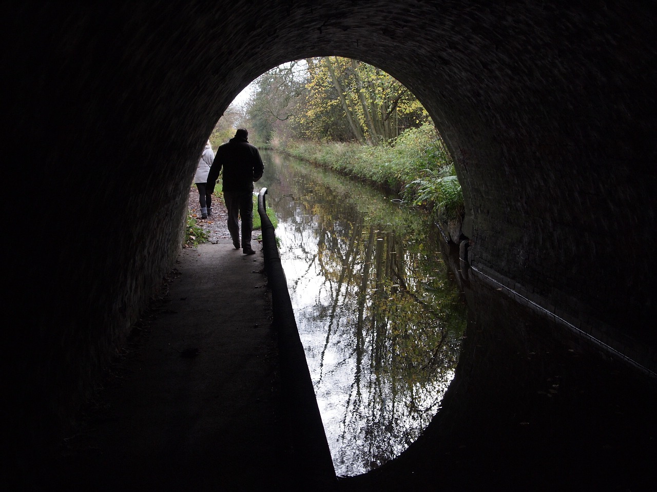 Canal Tunnel Dark Water Concrete Free Image From Needpix