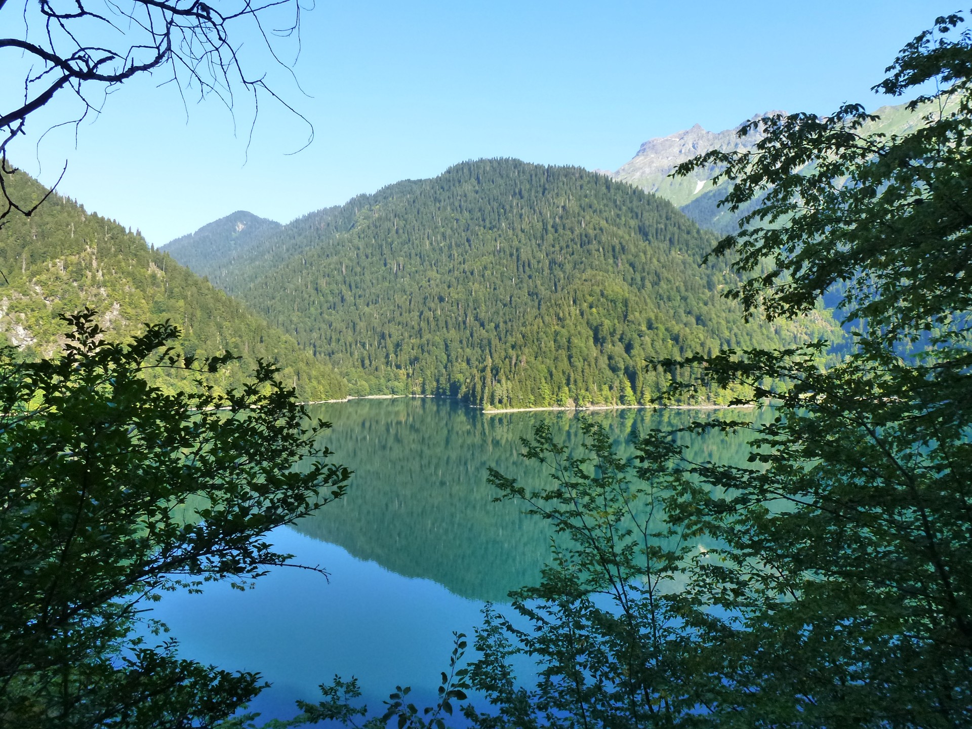 lake landscape abkhazia free photo
