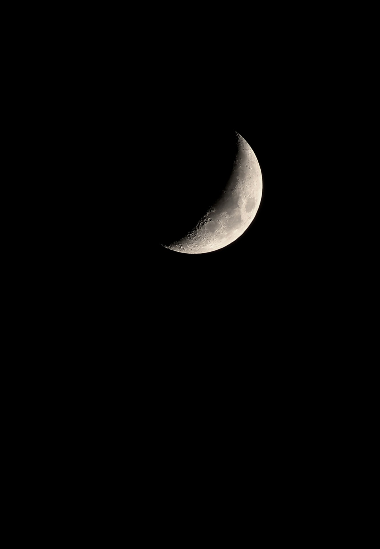 crescent moon moon planet free photo