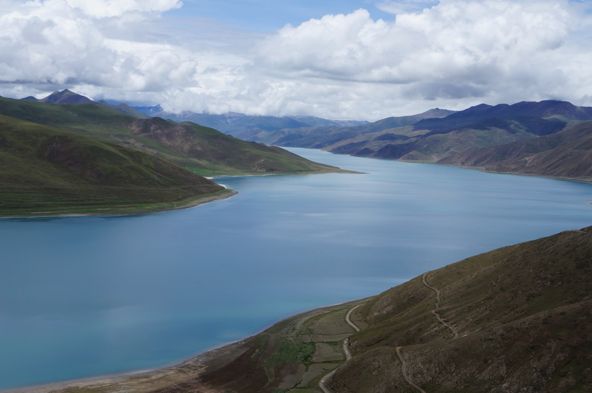 tibet yamdrok lake free photo