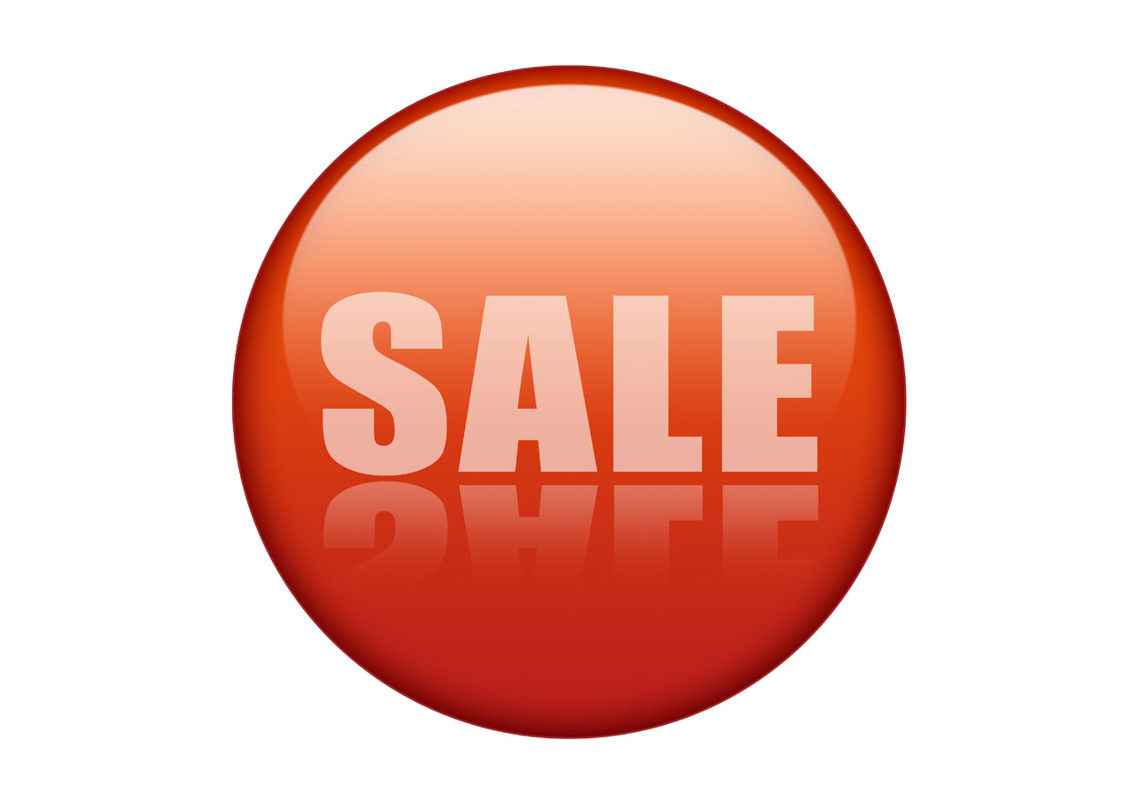 sale icon red free photo