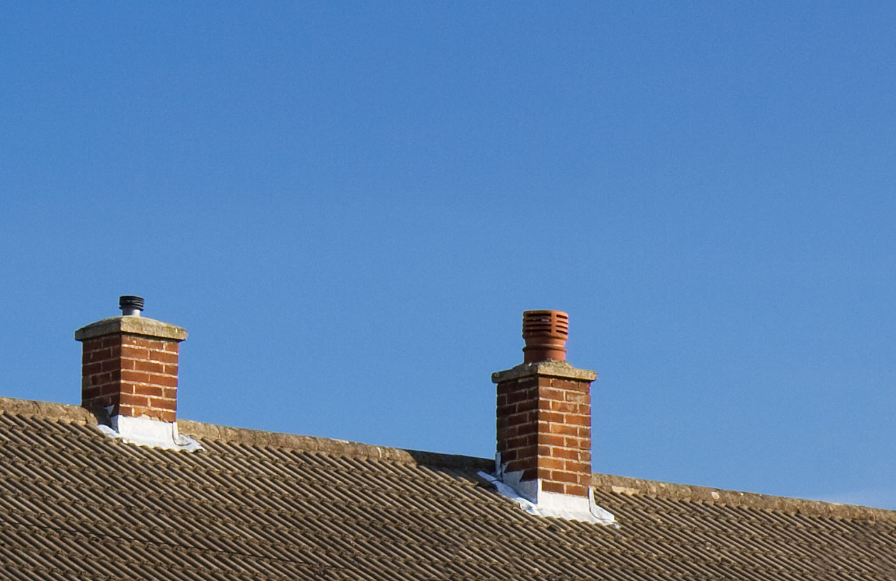 chimney roof part of house free photo