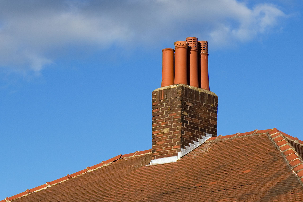 chimney roof part of house free photo