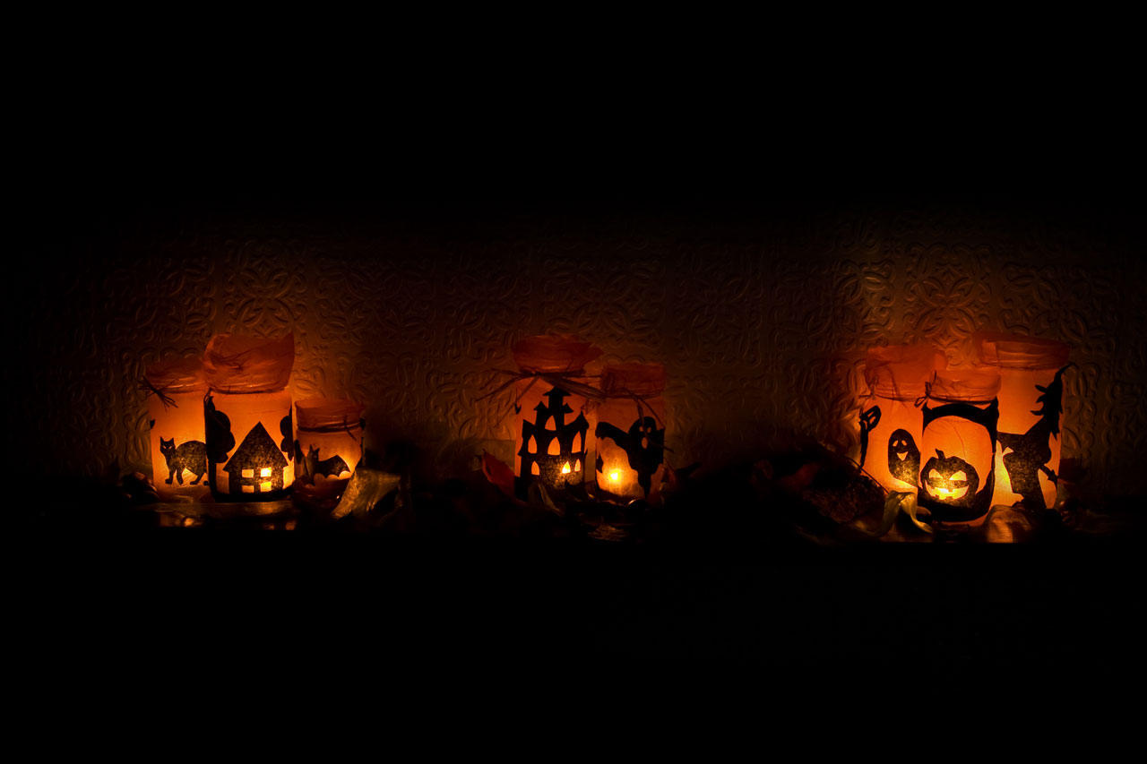 halloween light candles free photo