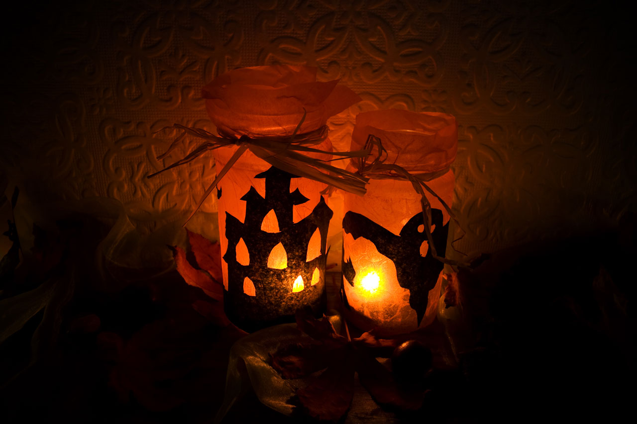 halloween light candles free photo