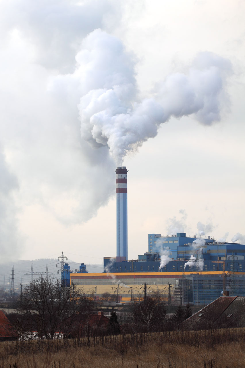 building chimneys clouds free photo