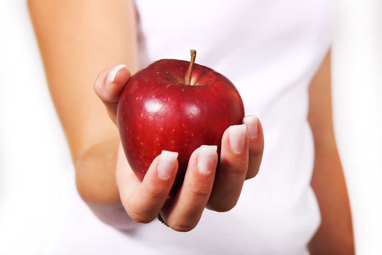 apple diet female free photo