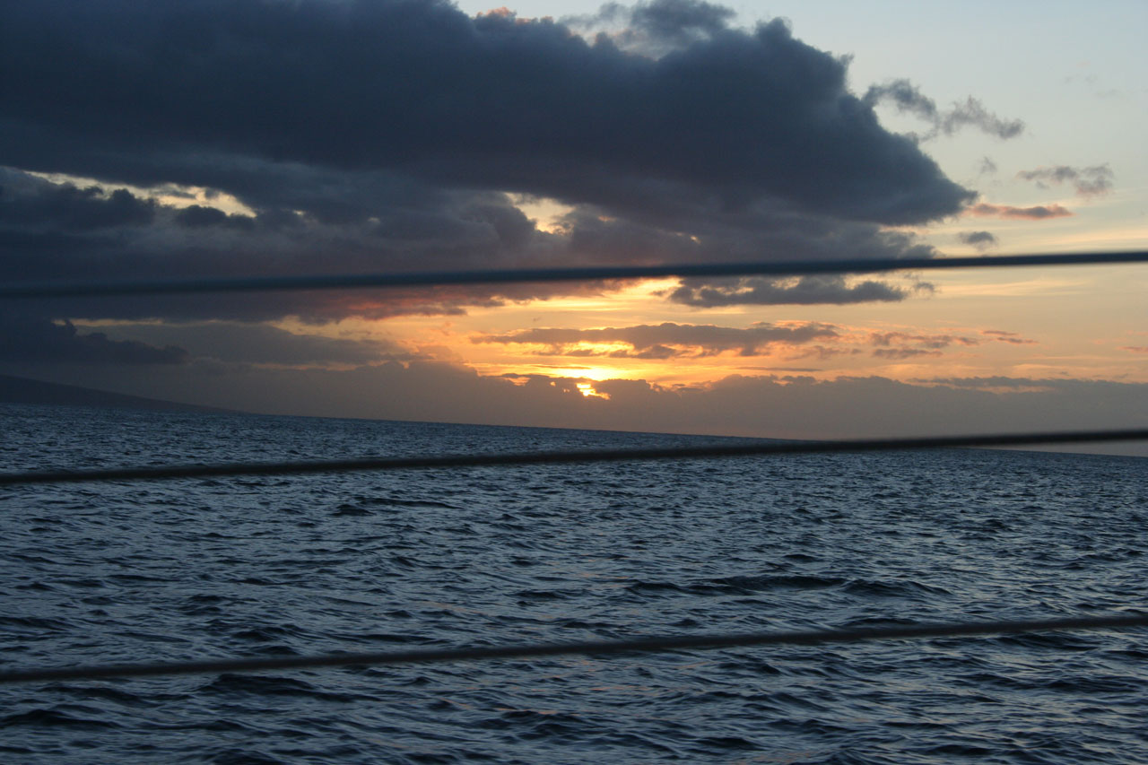 sunset ocean hawaii free photo