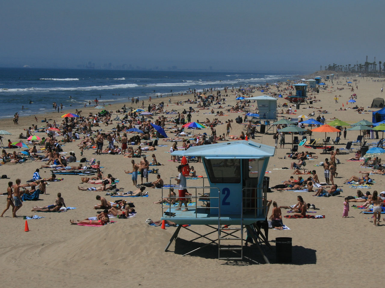 beach huntington california free photo