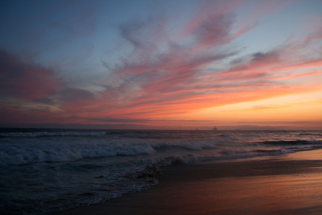 sunset california pacific free photo