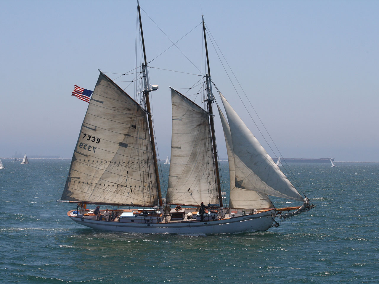 schooner ship sea free photo