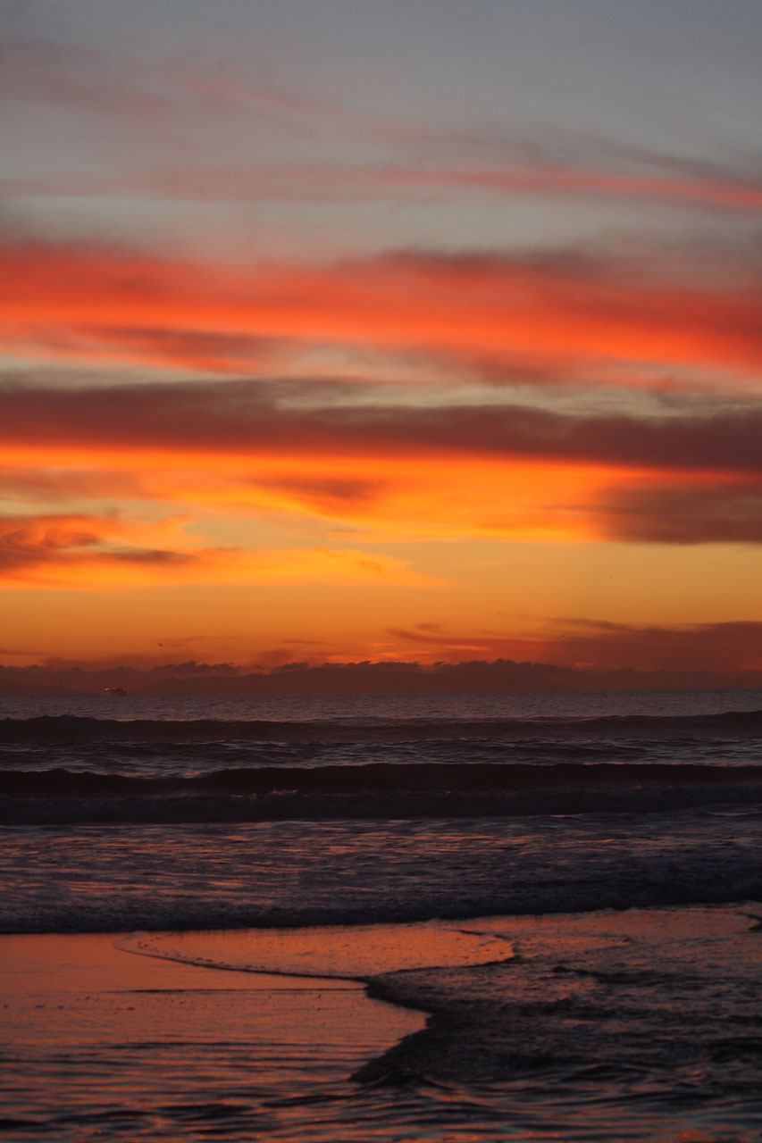 sunset beach california free photo