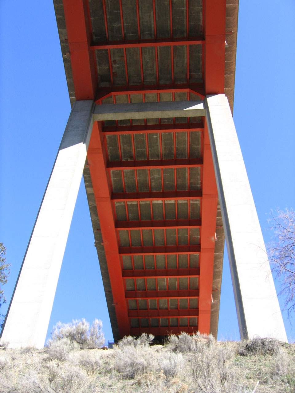 bridge orange decking free photo