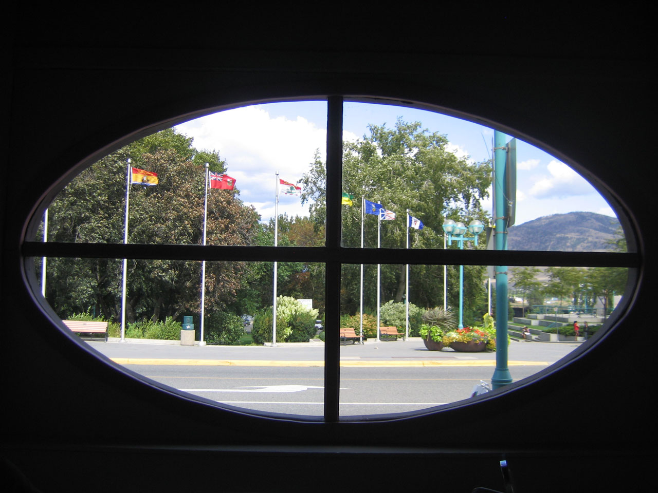 oval window flags free photo