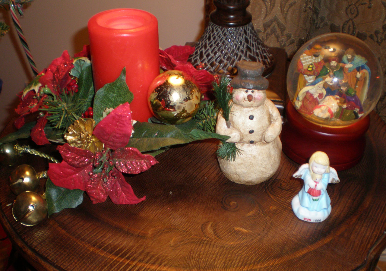 christmas decoractions table free photo