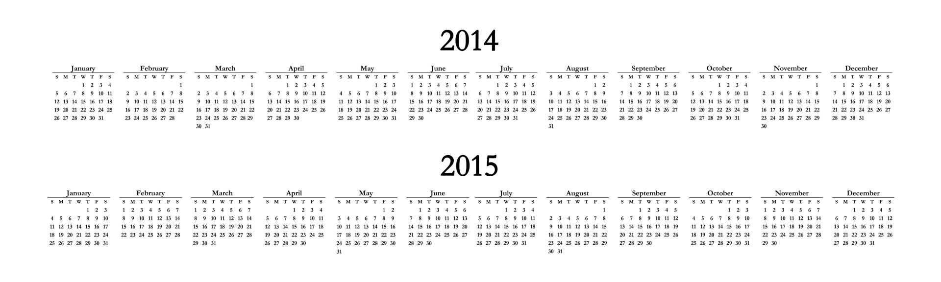 2014 2015 calendar free photo