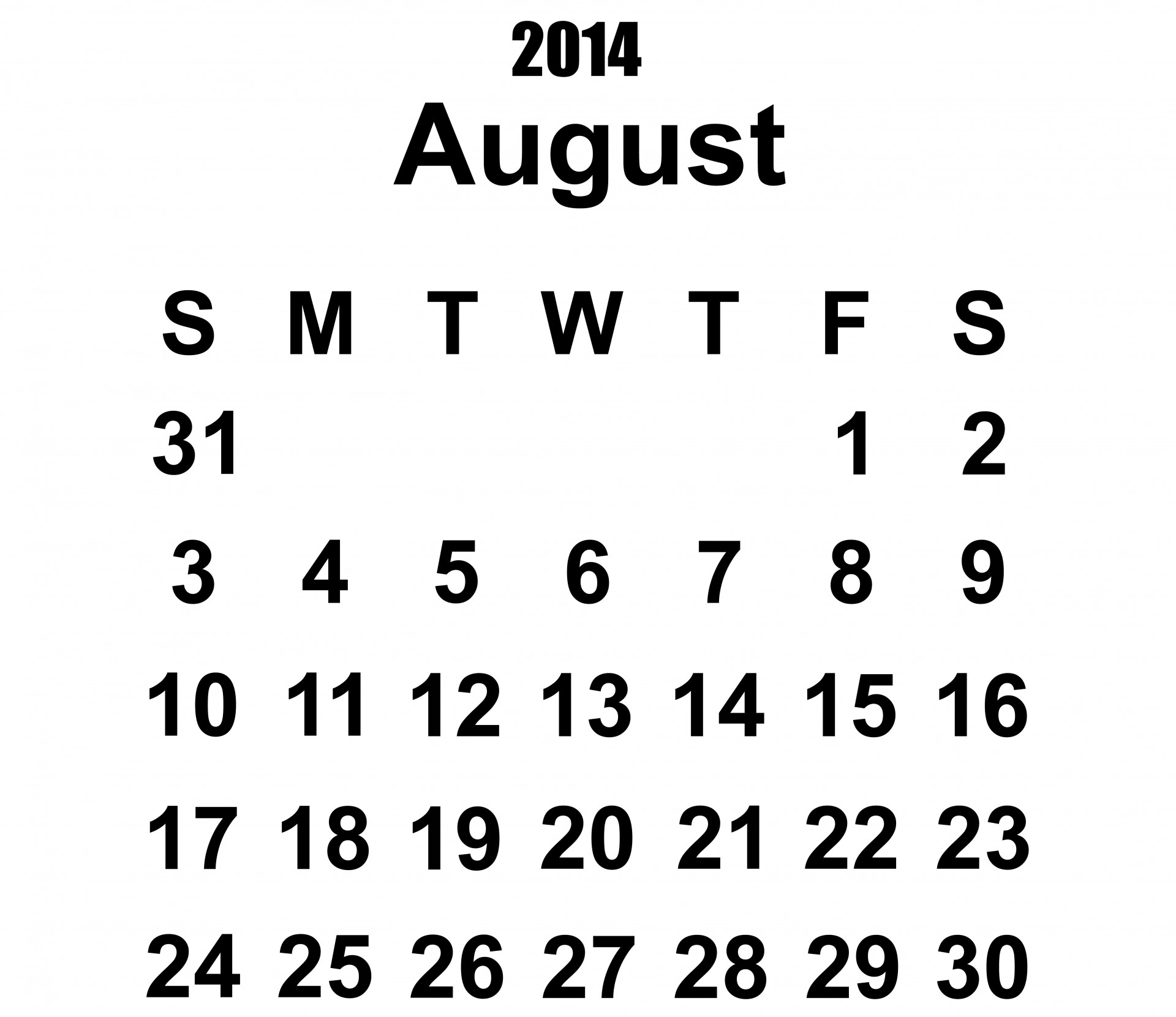 2014 calendar august 2014 calendar 2014 free photo