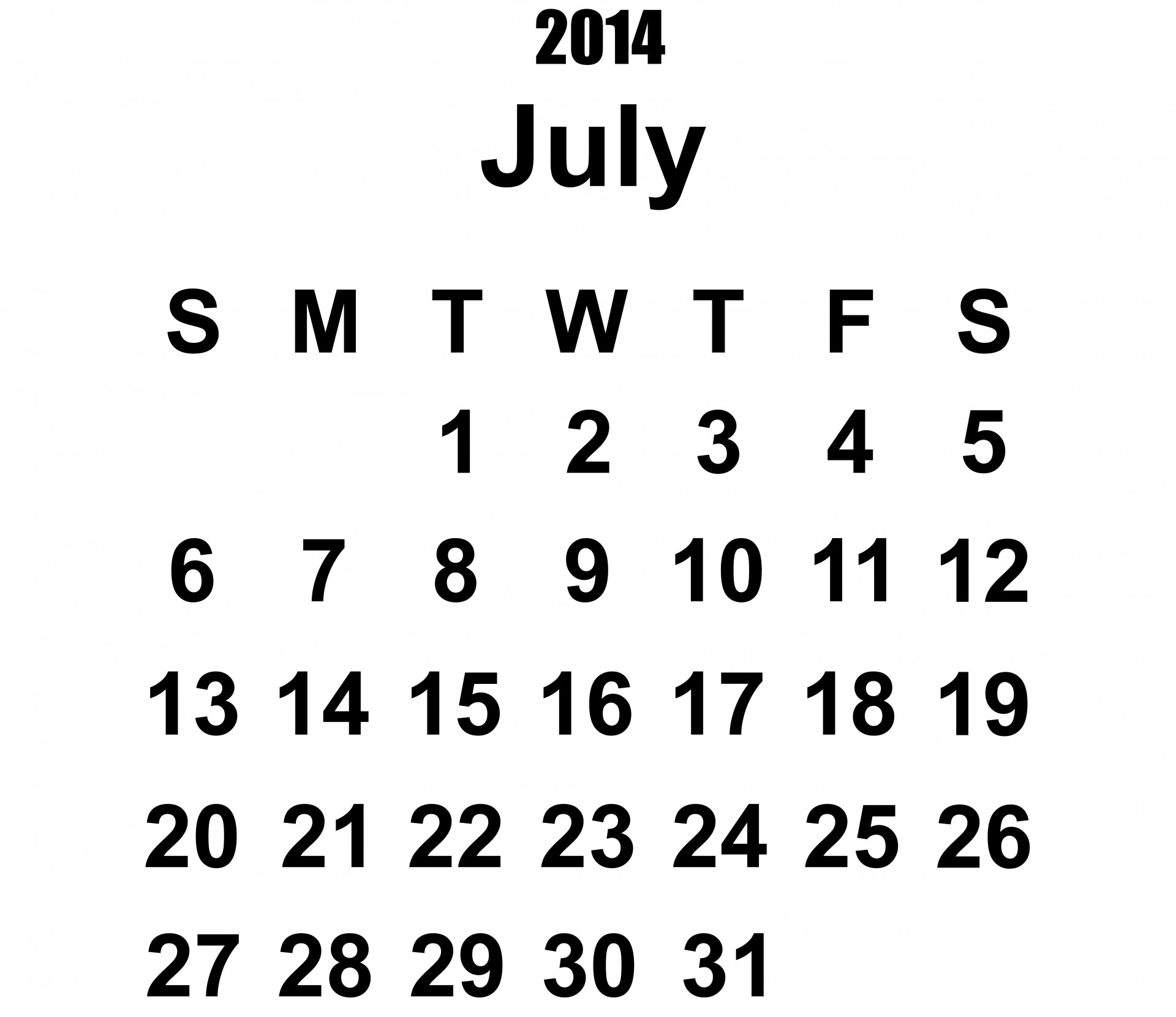 2014 calendar july 2014 calendar 2014 free photo