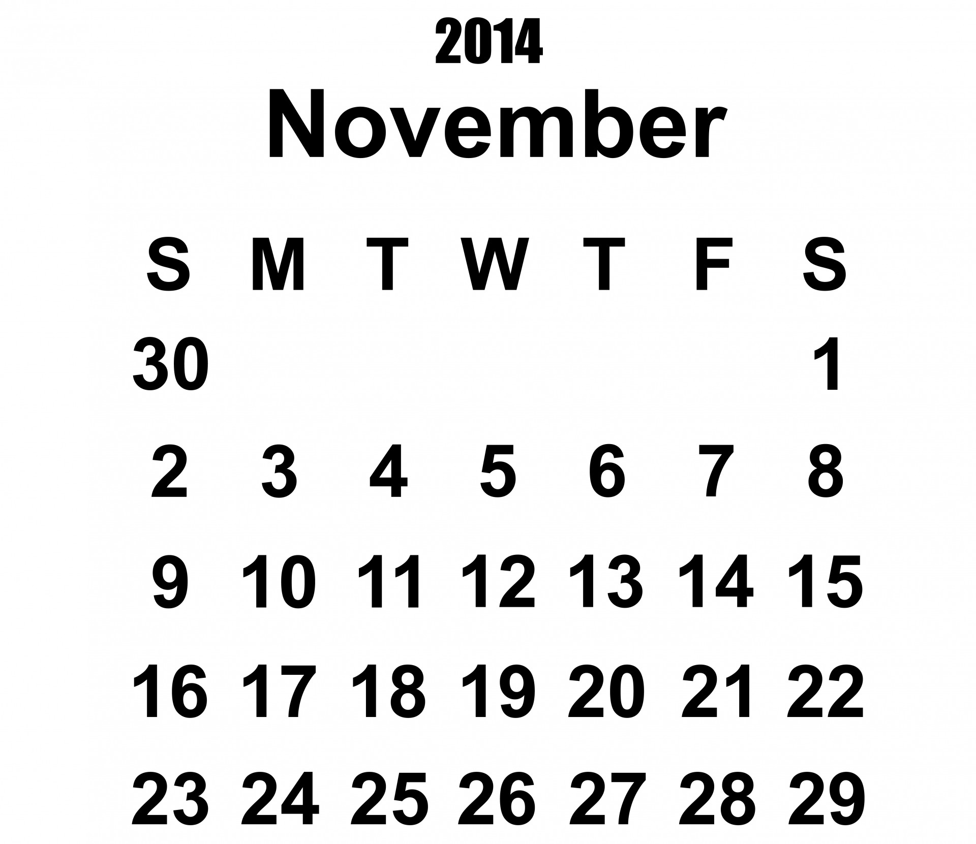 2014 calendar november 2014 calendar 2014 free photo