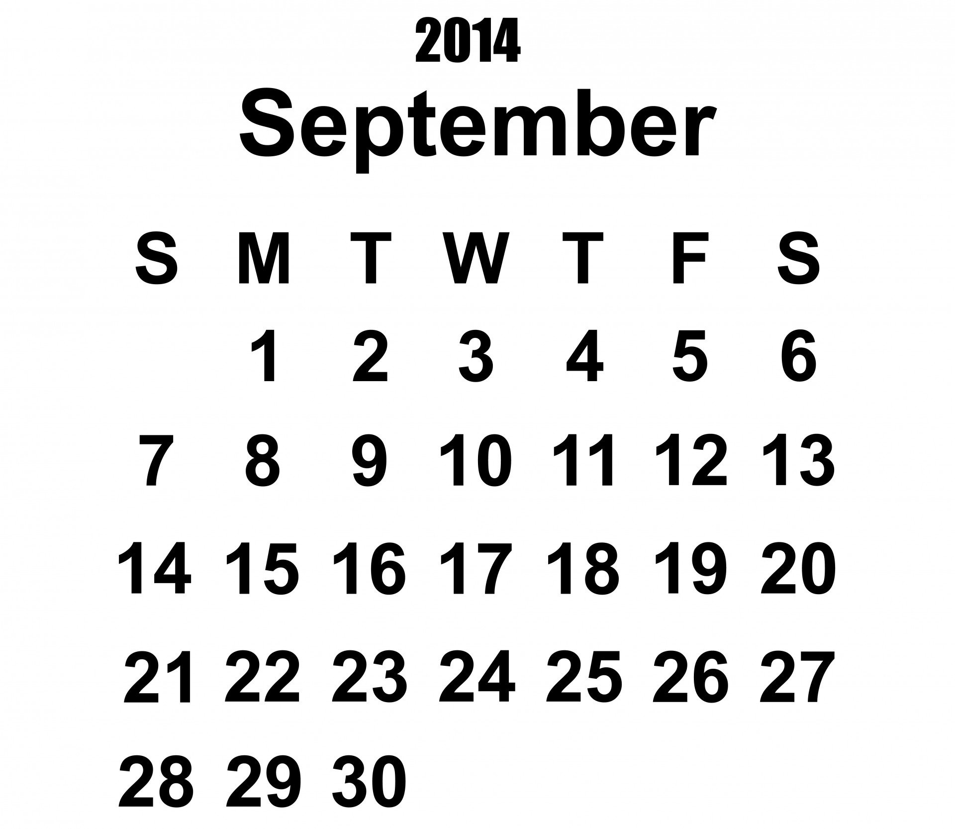 2014 calendar september 2014 calendar 2014 free photo