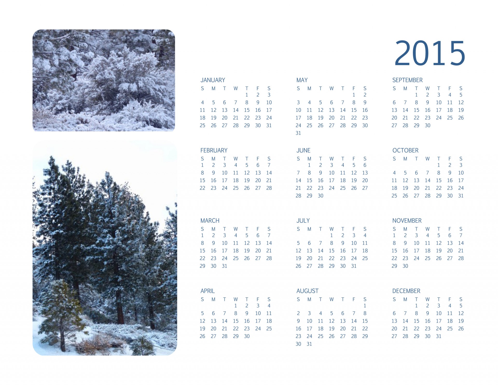 winter annual 2015 free photo