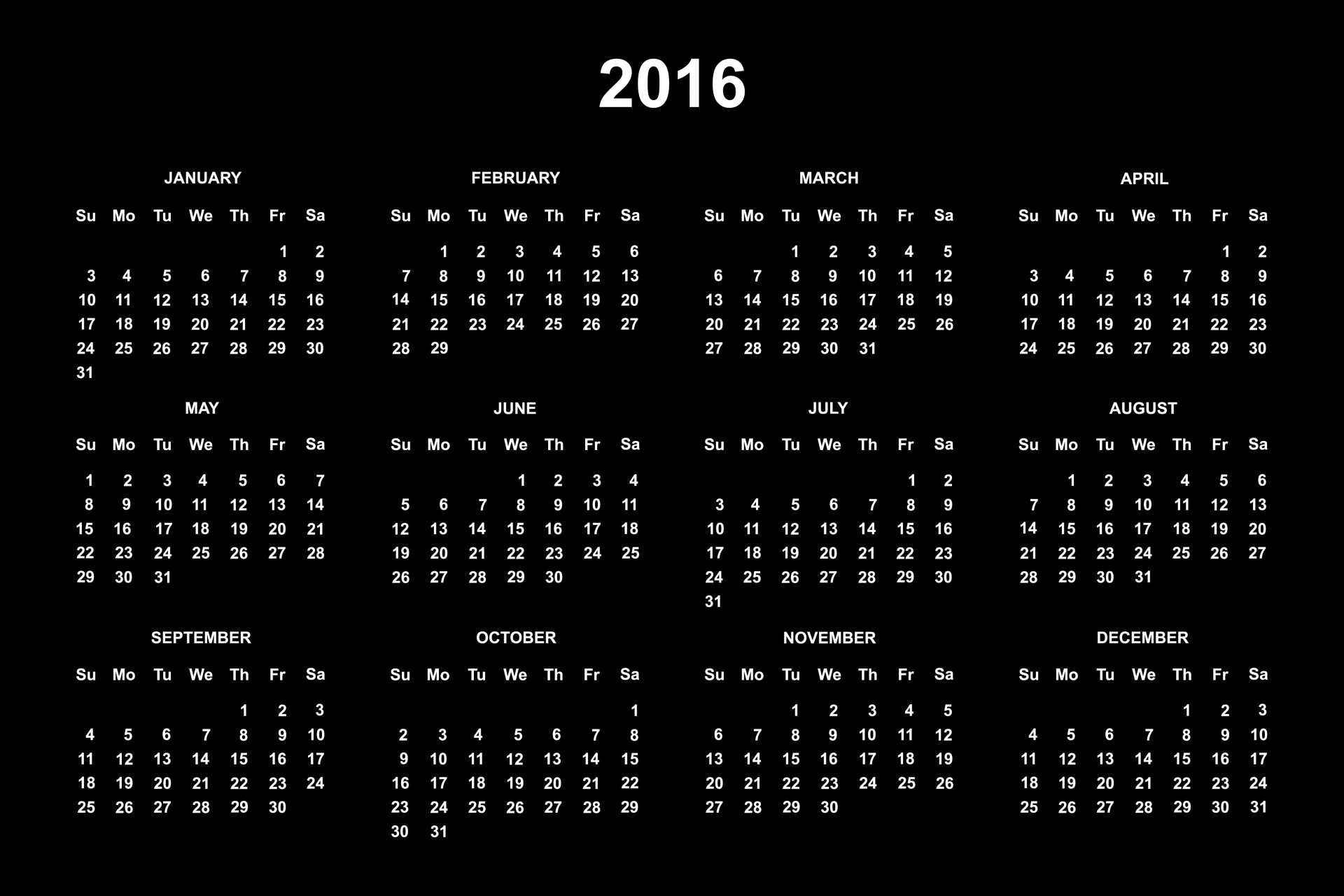 2016 calendar 2016 calendar free photo