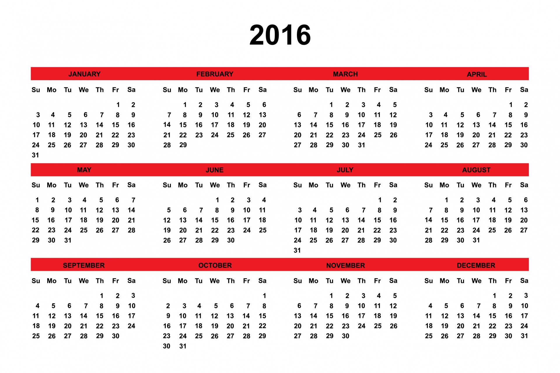 2016 calendar 2016 calendar free photo