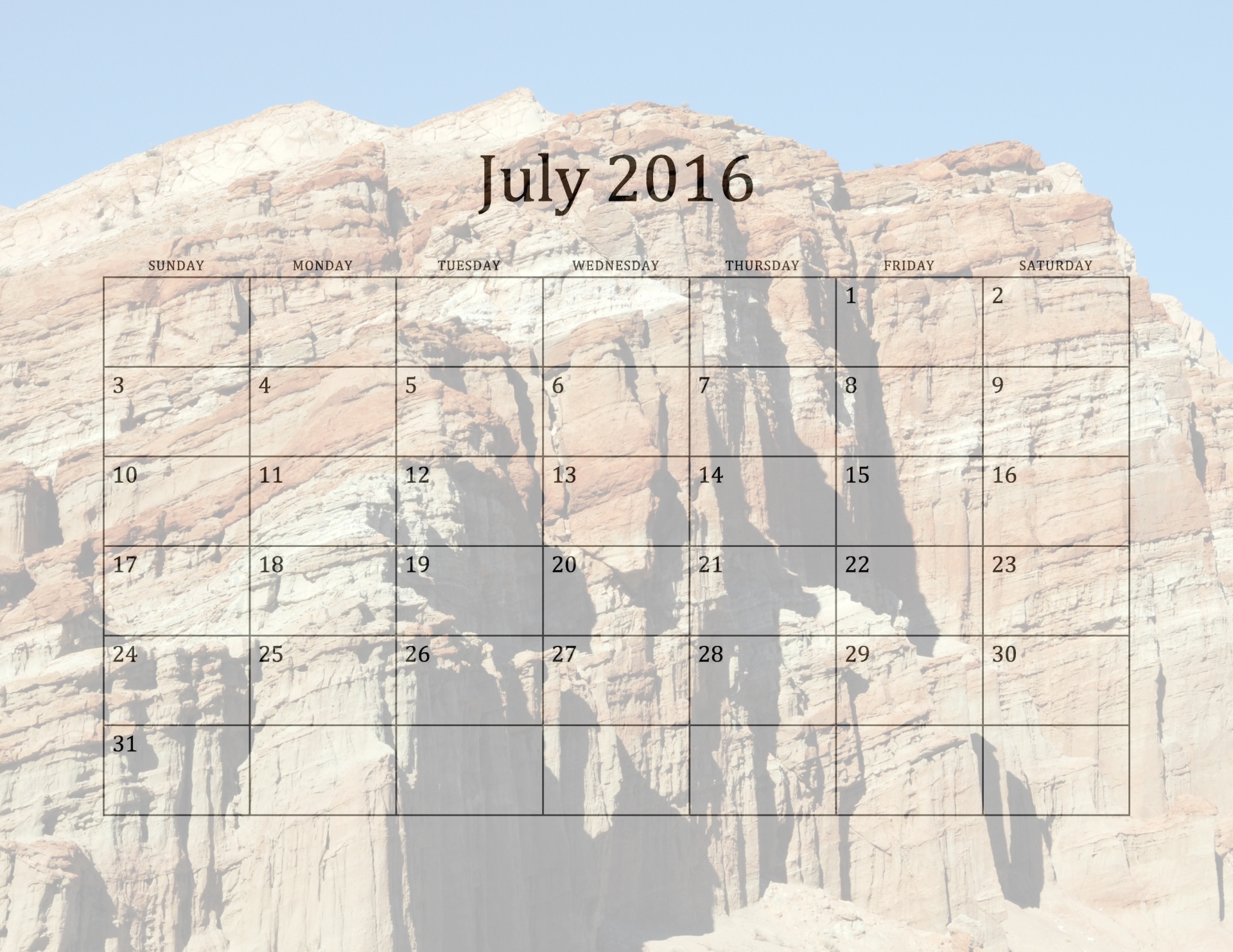 2016 july month free photo