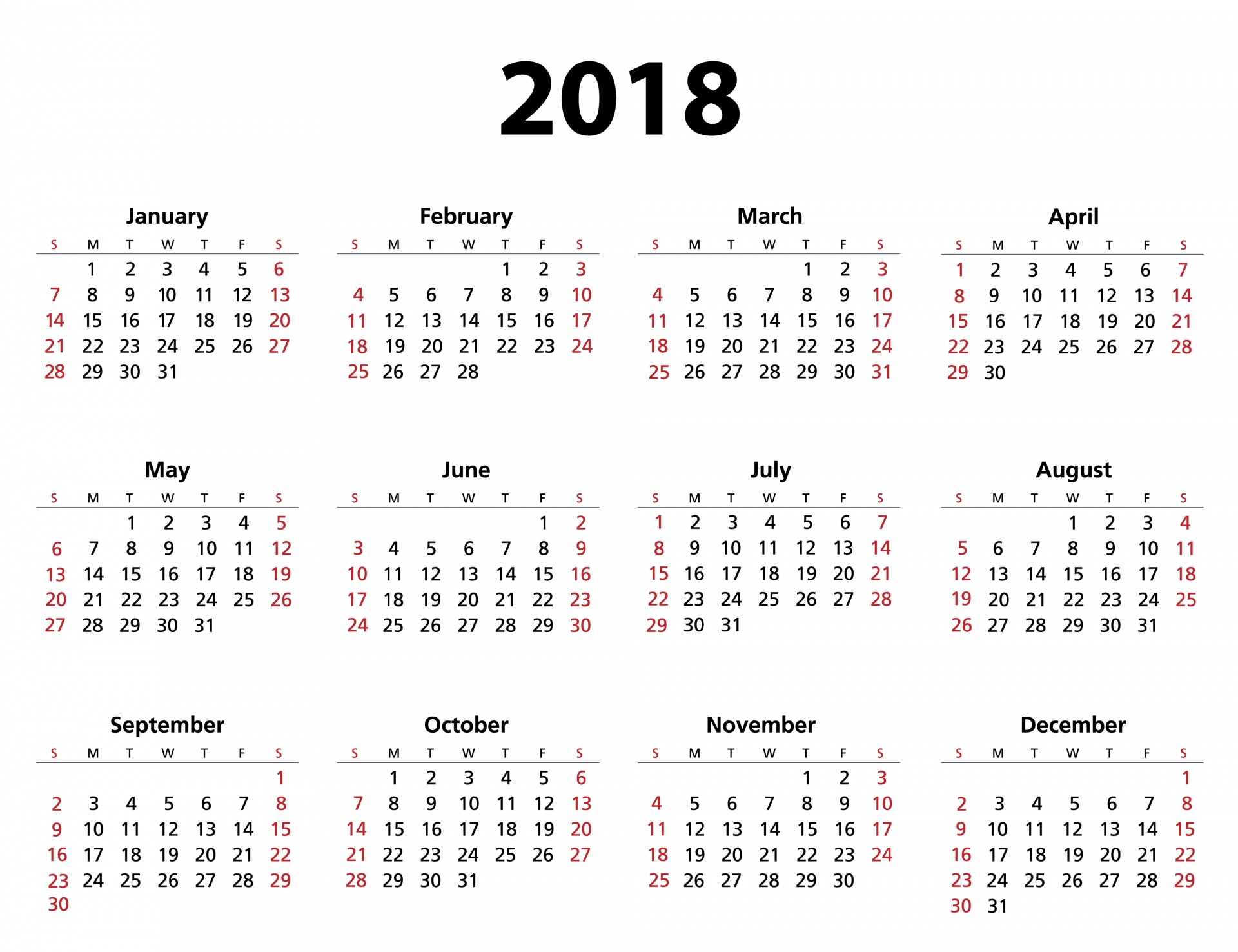 2018 calendar 2018 calendar free photo