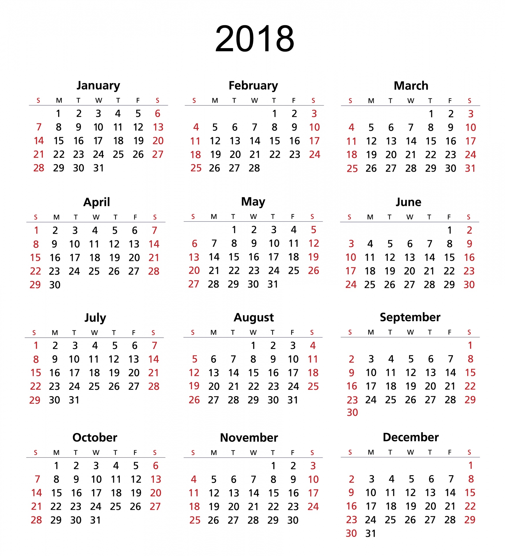 2018 calendar 2018 calendar free photo