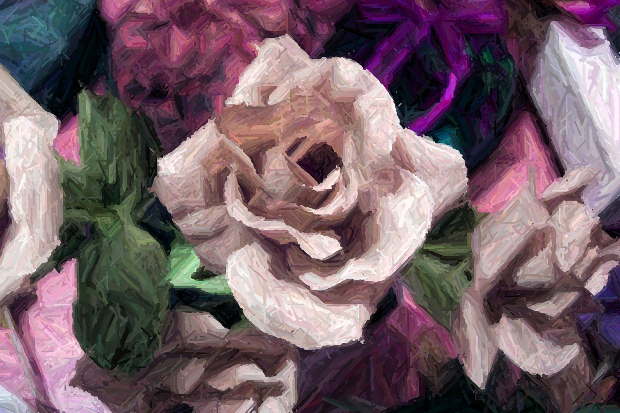 rose background painting free photo