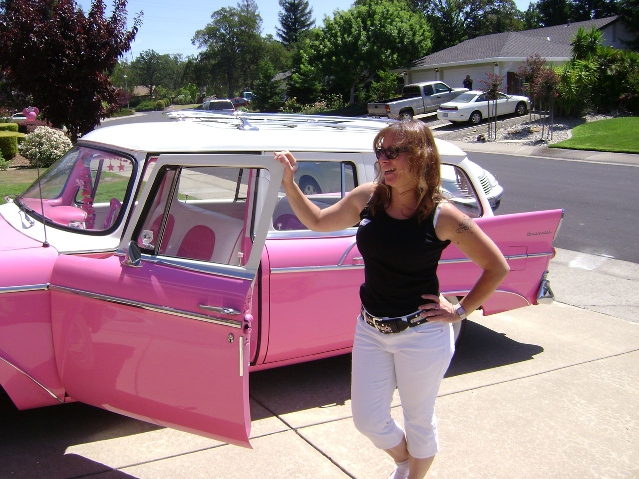 pink car pinky free photo