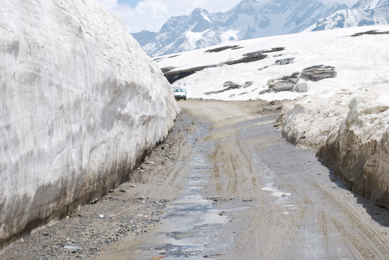 snow road muddy free photo