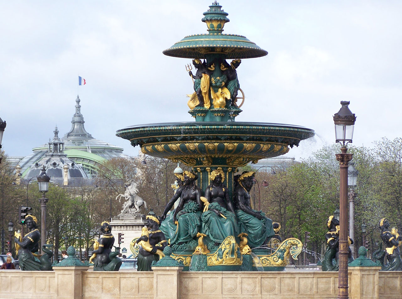 fountain concorde paris free photo