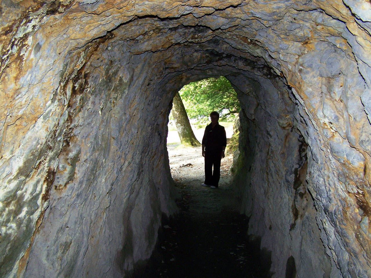 nature rock tunnel free photo