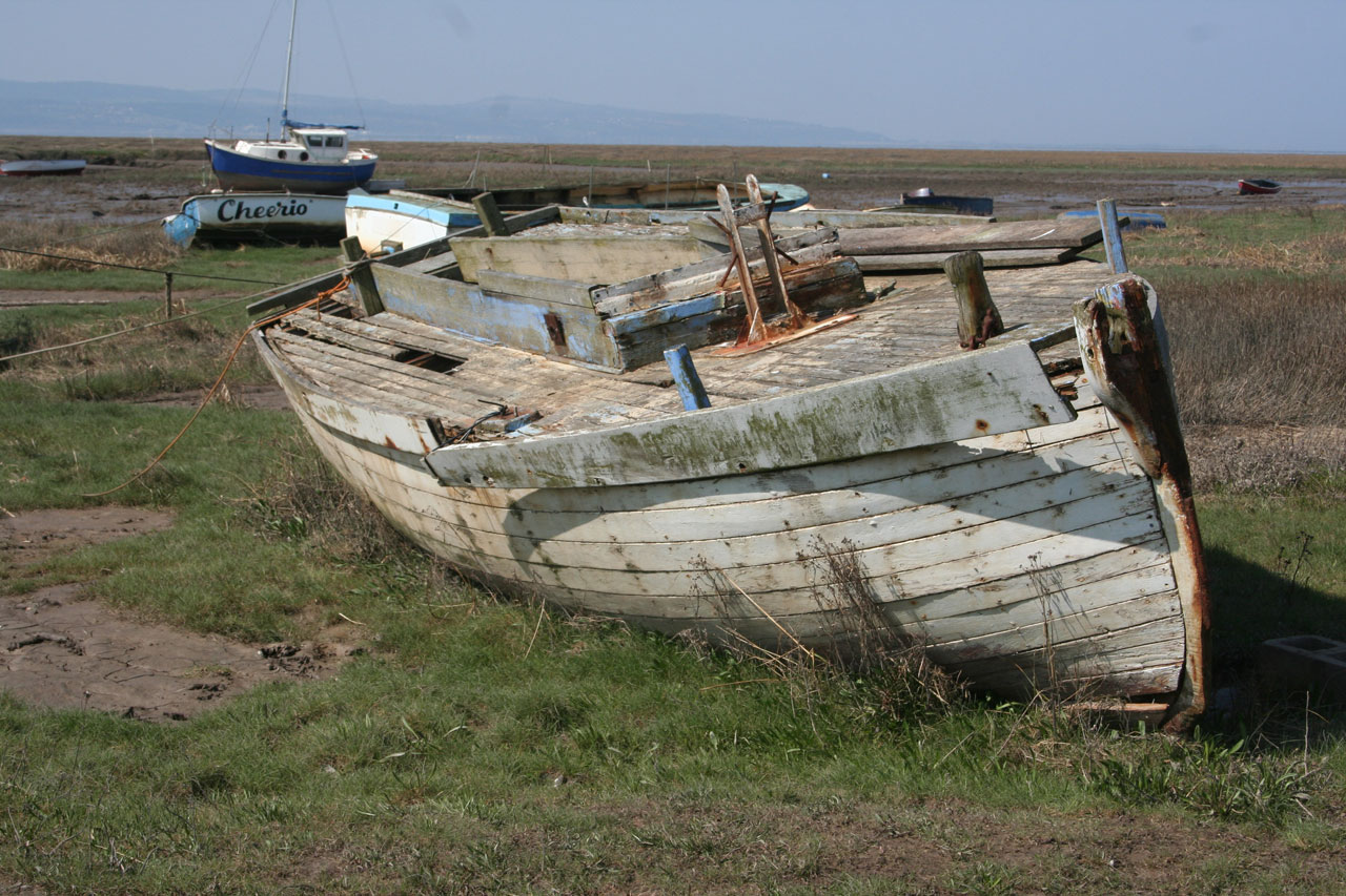 boat beached old free photo