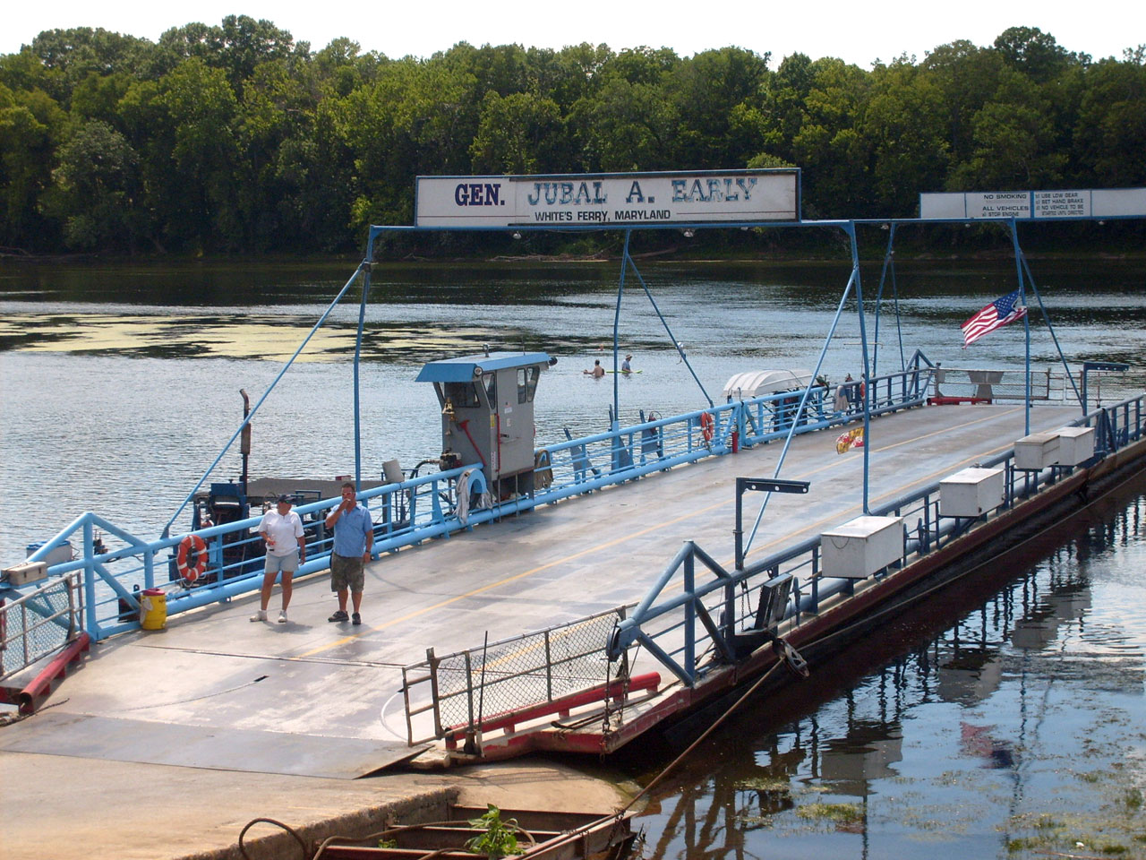 river ferry people free photo