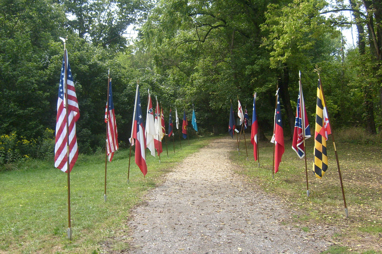 flags confederate path free photo