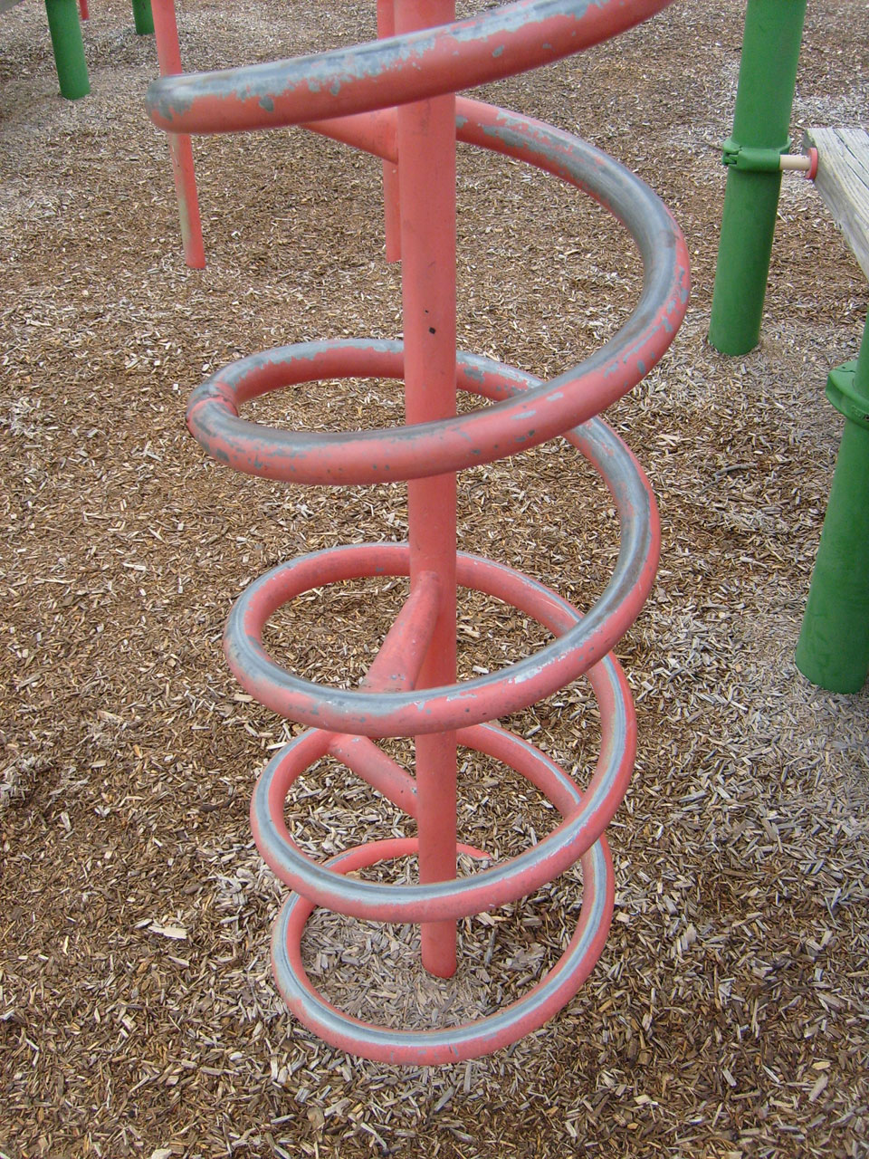 spiral metal playground free photo