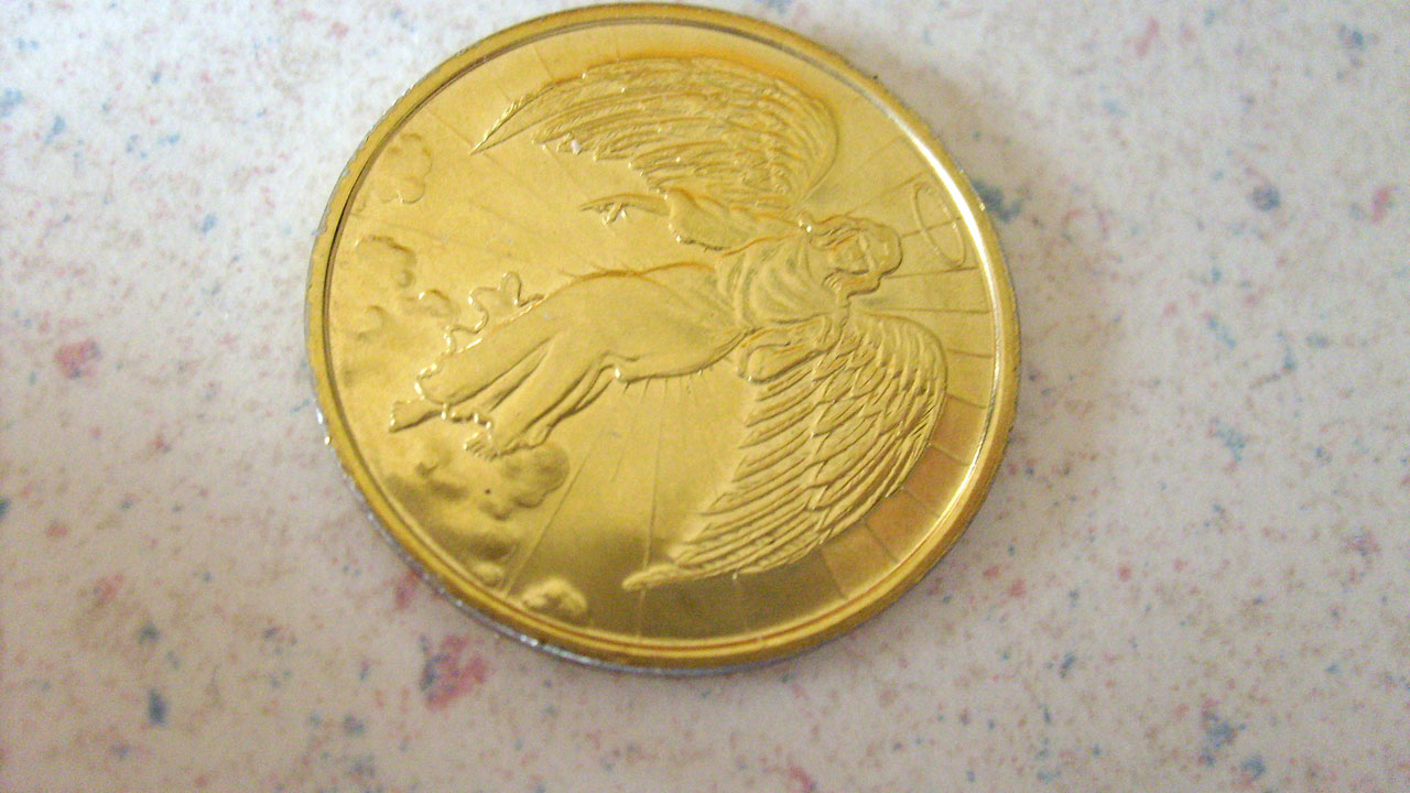 coin gold angel free photo