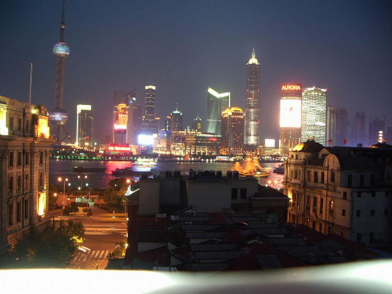 shanghai lights night free photo