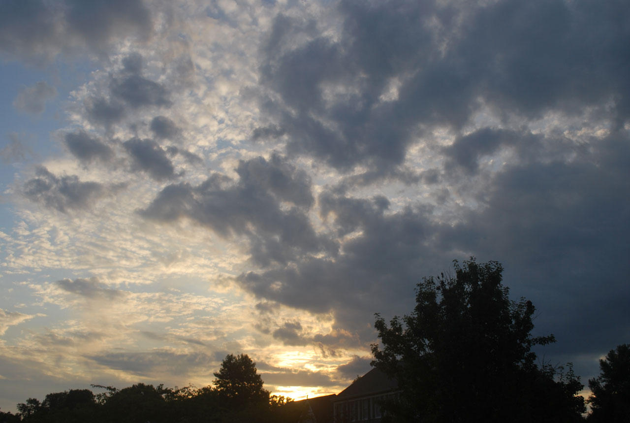 sky clouds sunset free photo