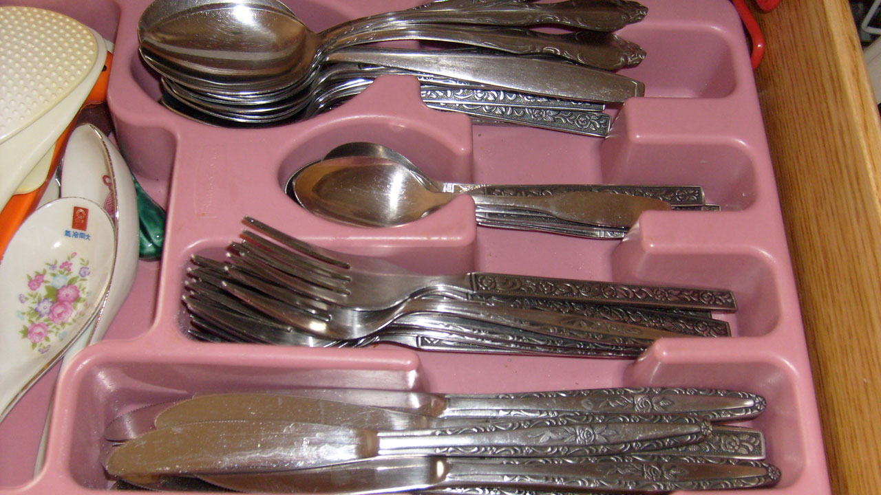 silverware drawer utensils free photo