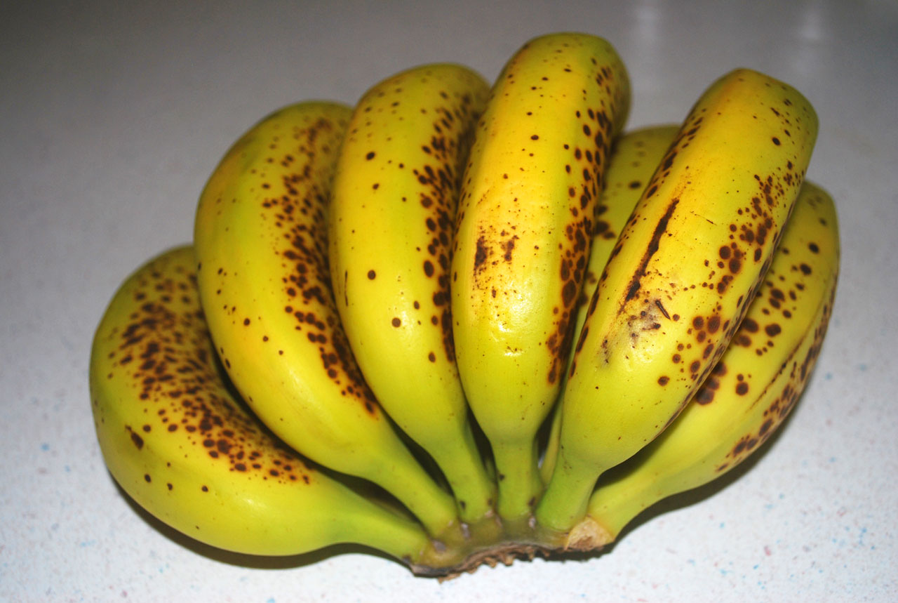 bananas spots bunch free photo
