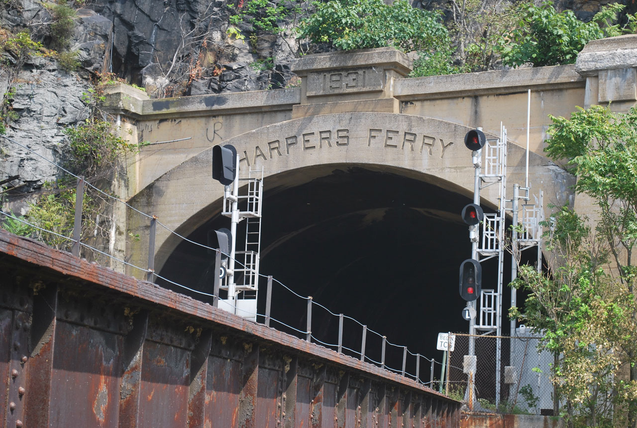 tunnel train mountain free photo