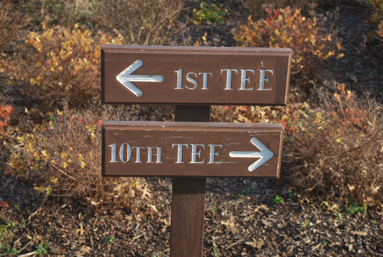 sign directions golf free photo