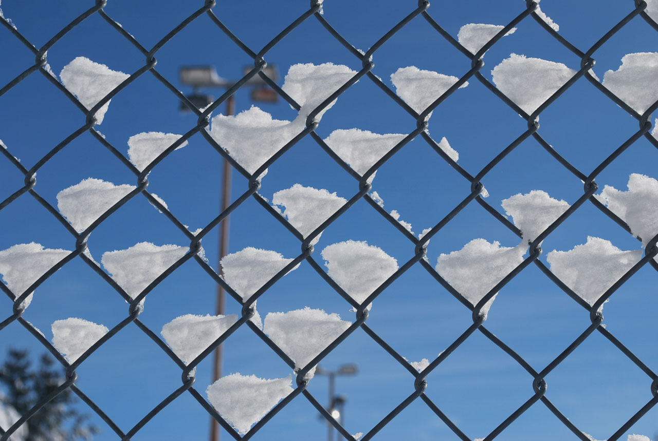 snow fence chain free photo
