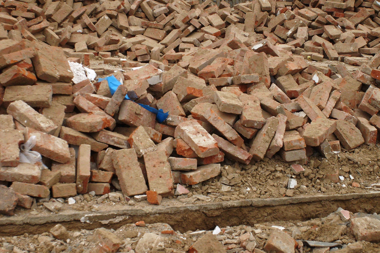 brick bricks pile free photo