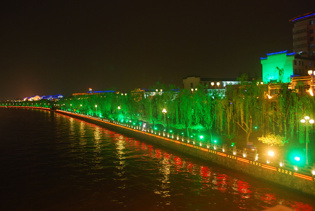 yangzhou river lights free photo