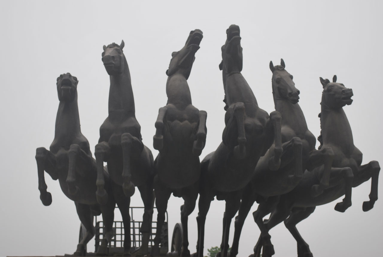 horses statue emporer's free photo